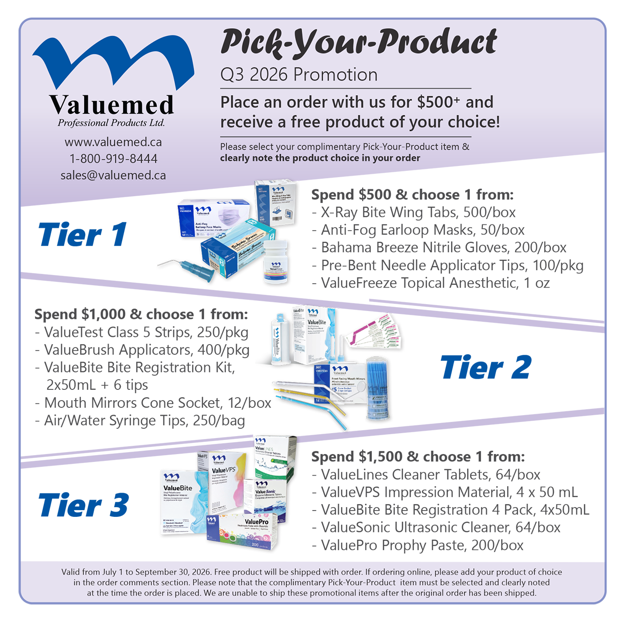 Pick-Your-Product Q3 2026 Promo